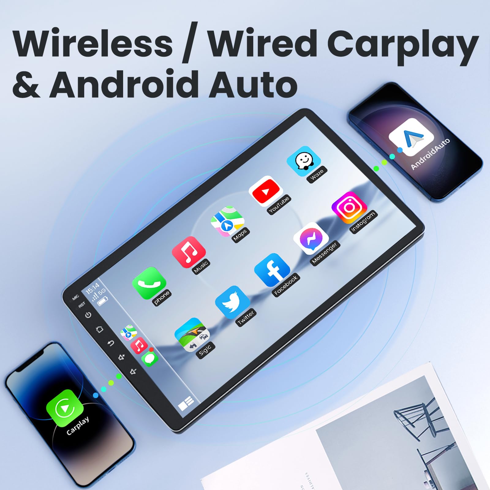 5G Wifi 64G Rom Car Radio Stereo For Ford F150 2004 2005 2006 2007 2008: 7 Inch 1280 * 800 Hd Touch Screen Head Unit Replacement